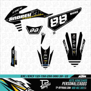 Kit de adhesivos personalizados para moto