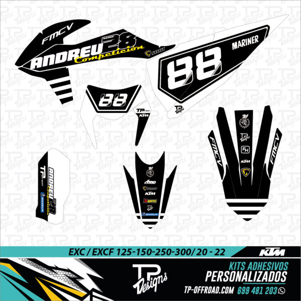 Kit de adhesivos personalizados para moto