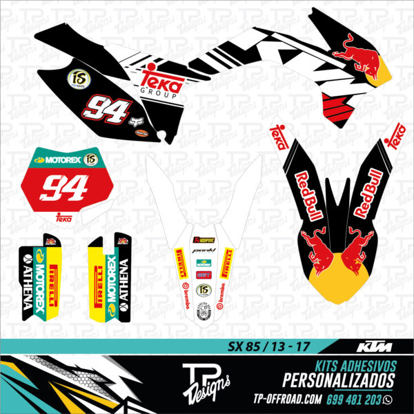 Kit de adhesivos personalizados para moto