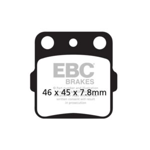 Pastillas de freno trasero sinterizadas marca EBC