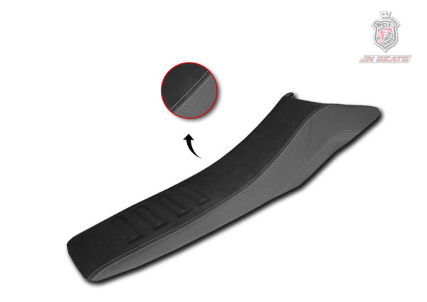 Funda de asiento antideslizante de ante impermeable de color negro y gris para moto Husqvarna 701