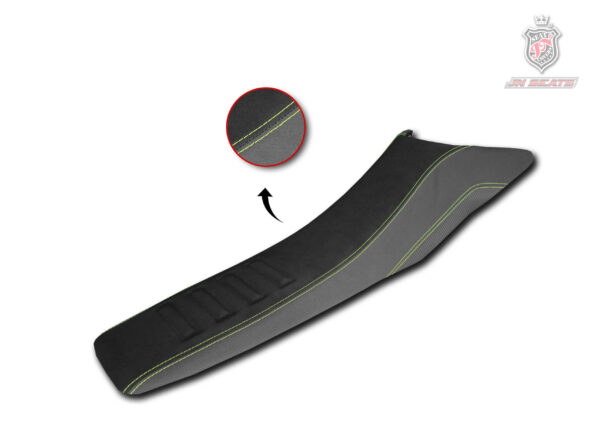Funda de asiento antideslizante de ante impermeable de color negro y gris para moto Husqvarna 701