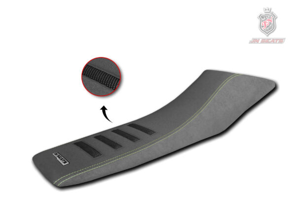 Funda de asiento antideslizante de ante impermeable de color gris y gris para moto Husqvarna 701