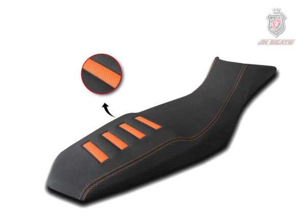 Funda de asiento antideslizante negra con humps vulcanizados para moto KTM 790 y 890 Adventure de Trail