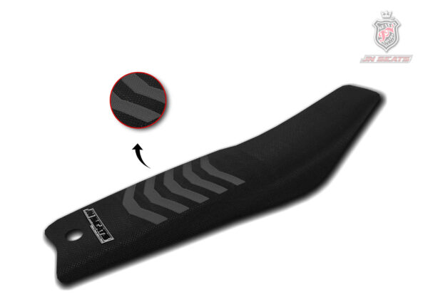 Funda de asiento antideslizante negra y gris para moto KTM SX 65 de motocross