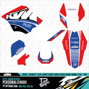 Kit adhesivos KTM EXC-EXCF 2014-2016